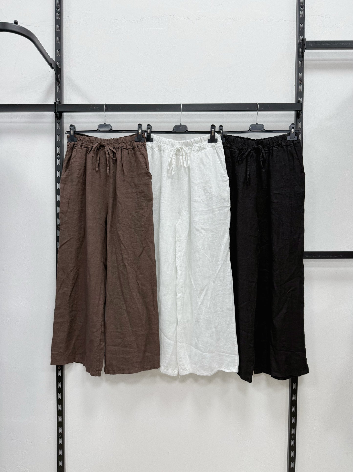 PANTALONE 100% DI LINO