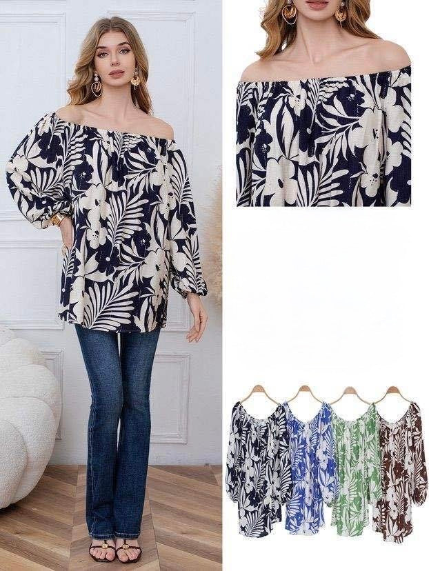 MAGLIETTA A MANICHE 3/4 MONOSPALLA IN FANTASIA CON BRILLANTINI