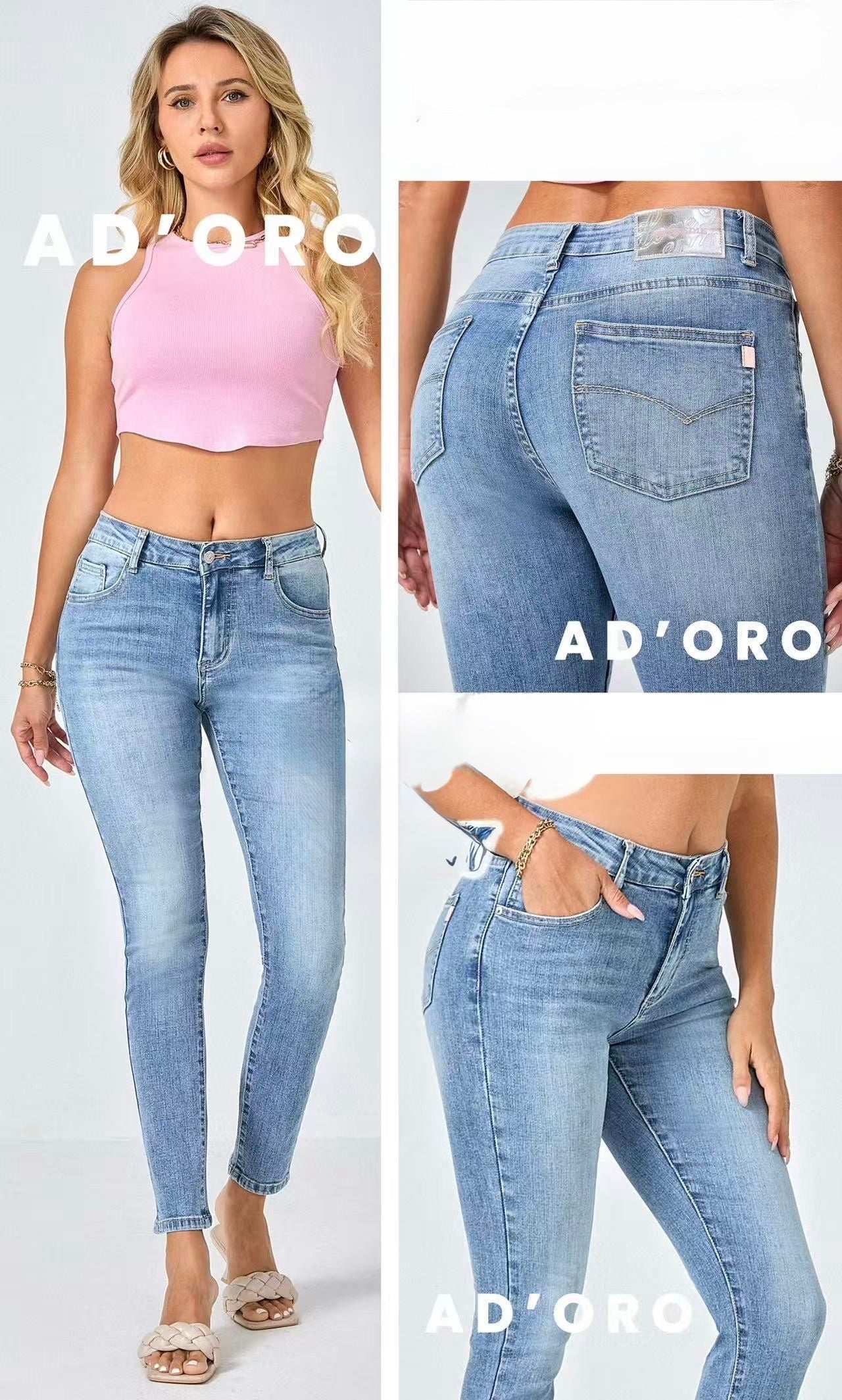 JEANS SKINNY PUSH UP TAGLIA CURVY