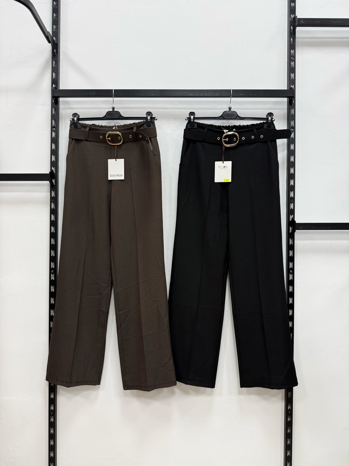 PANTALONE A PALAZZO CON CINTURA