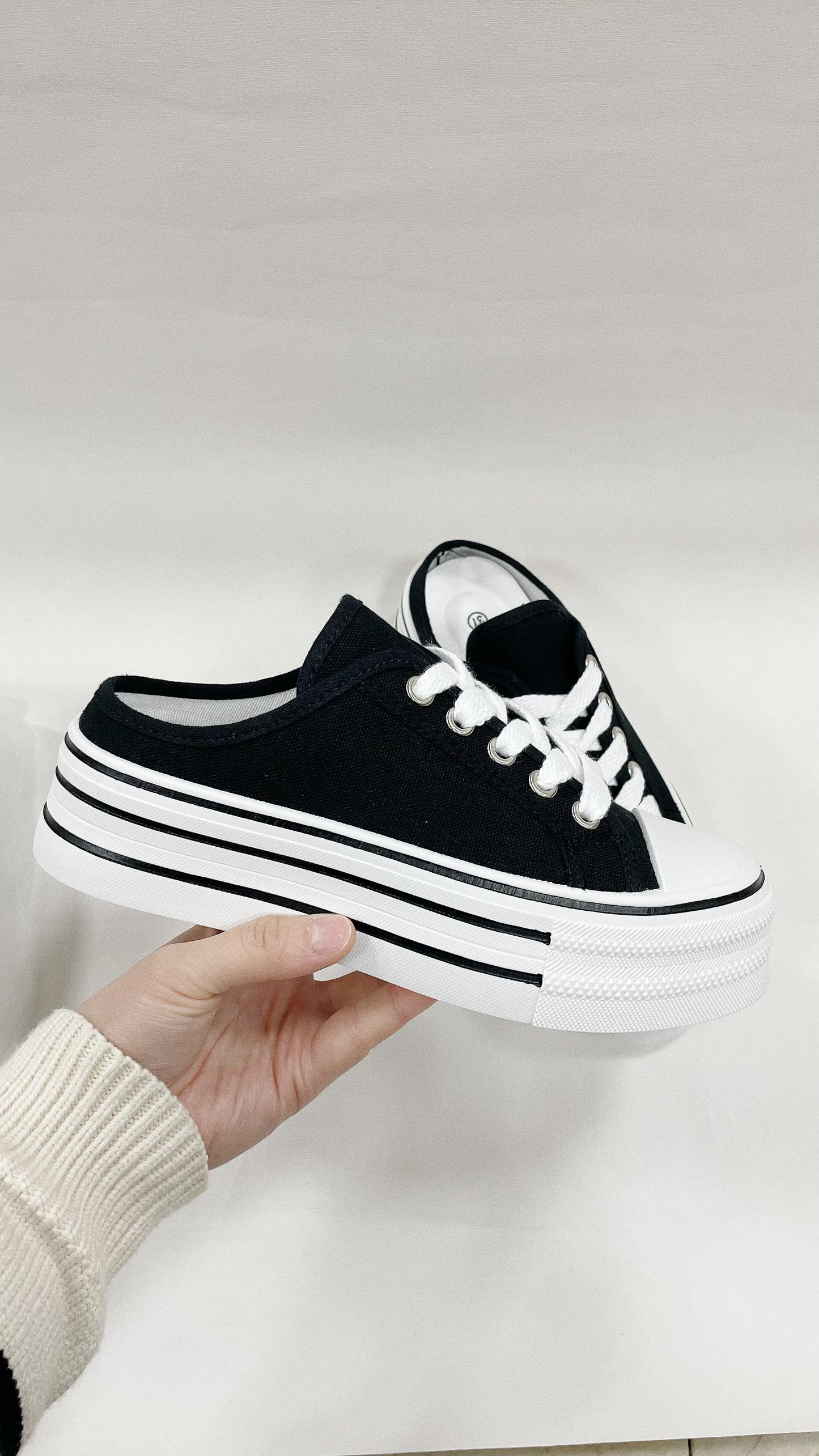 Black sneaker