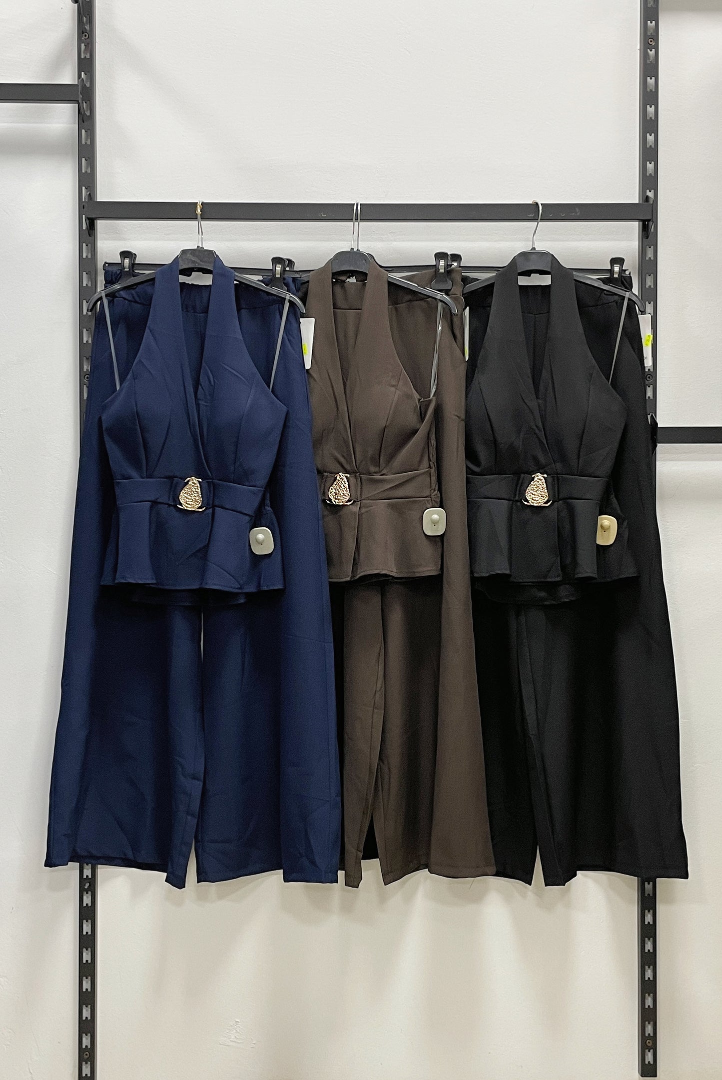 SET TOP E PANTALONE GAMBE LARGHE