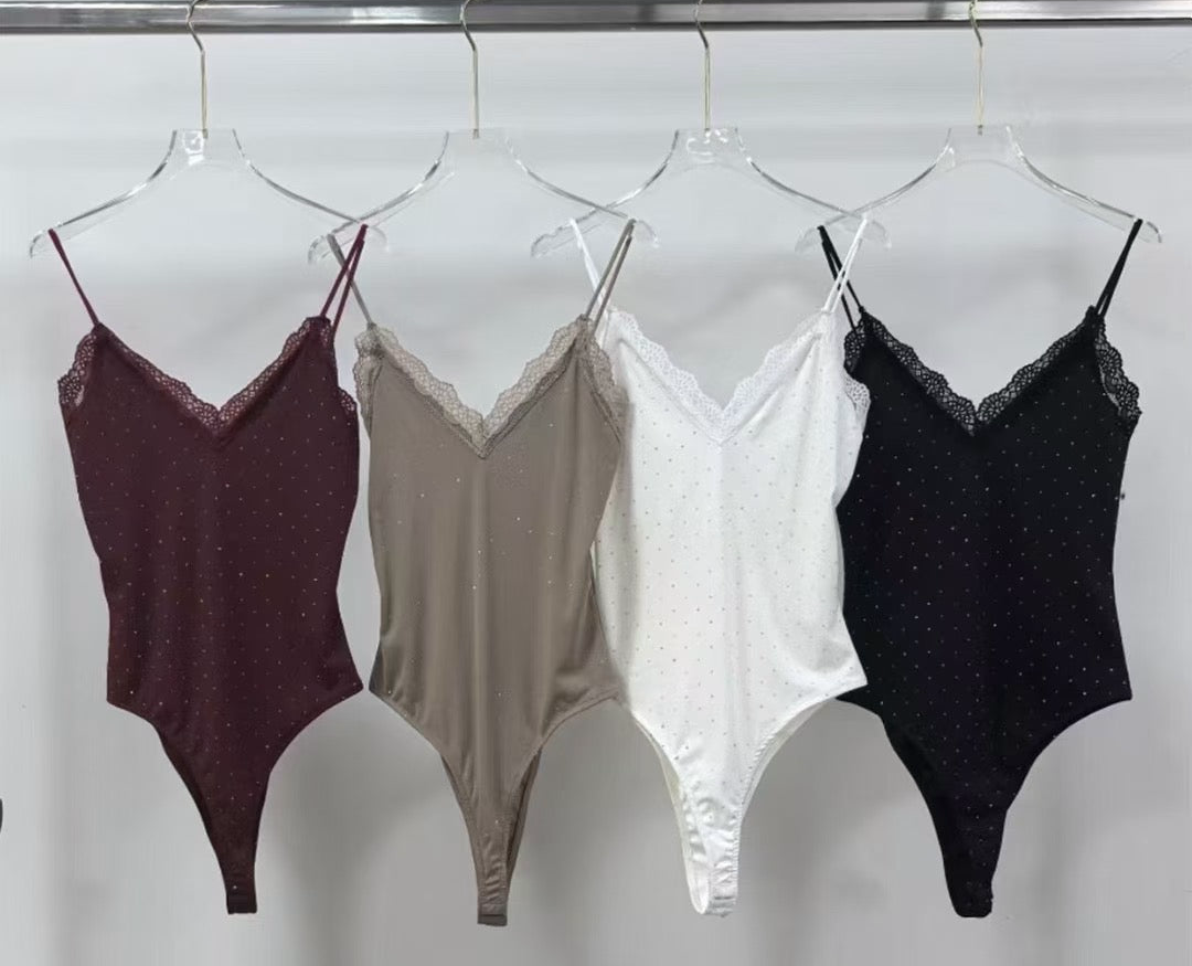 BODY CON BRILLANTINI