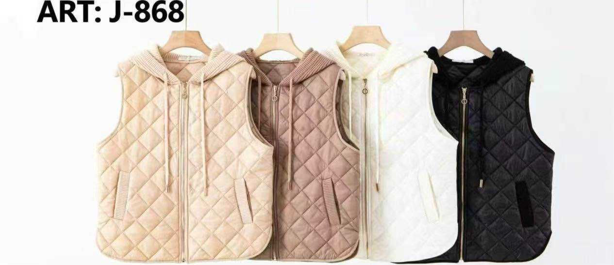 GILET IMBOTTITA CON CAPPUCCIO