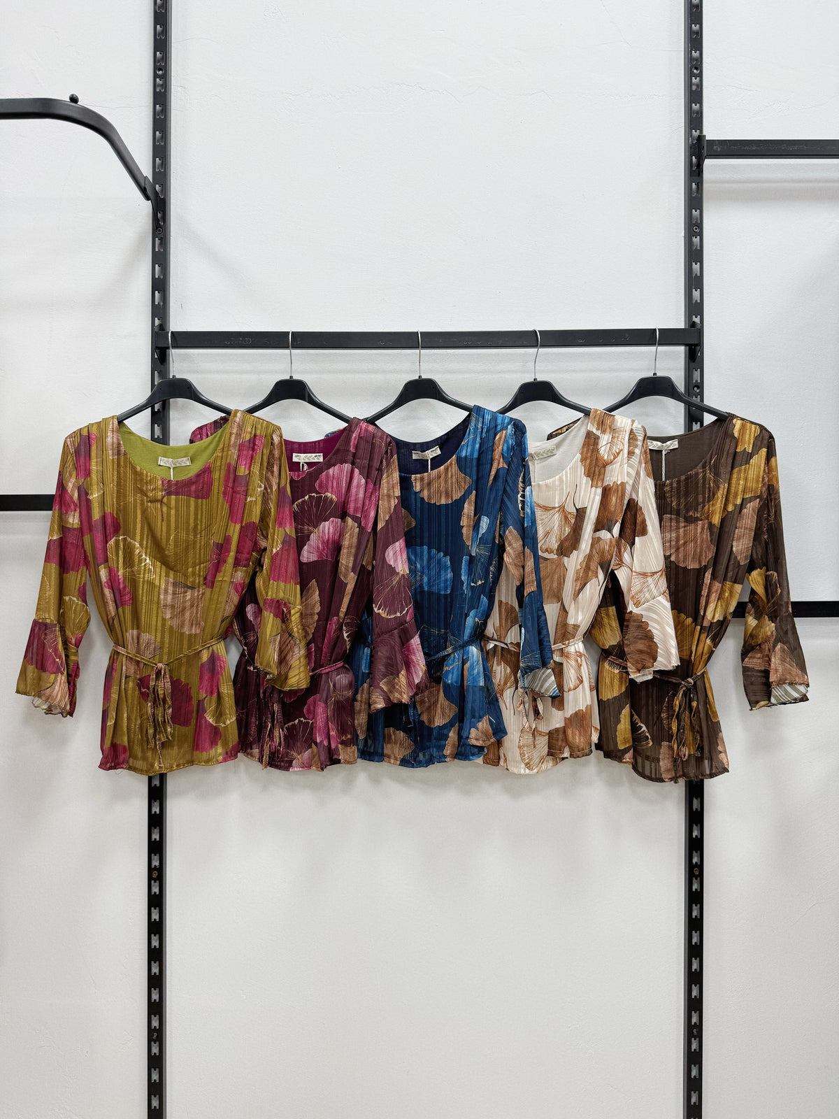 BLUSA A FANTASIA IN LUREX CON LACCI REGOLABILE