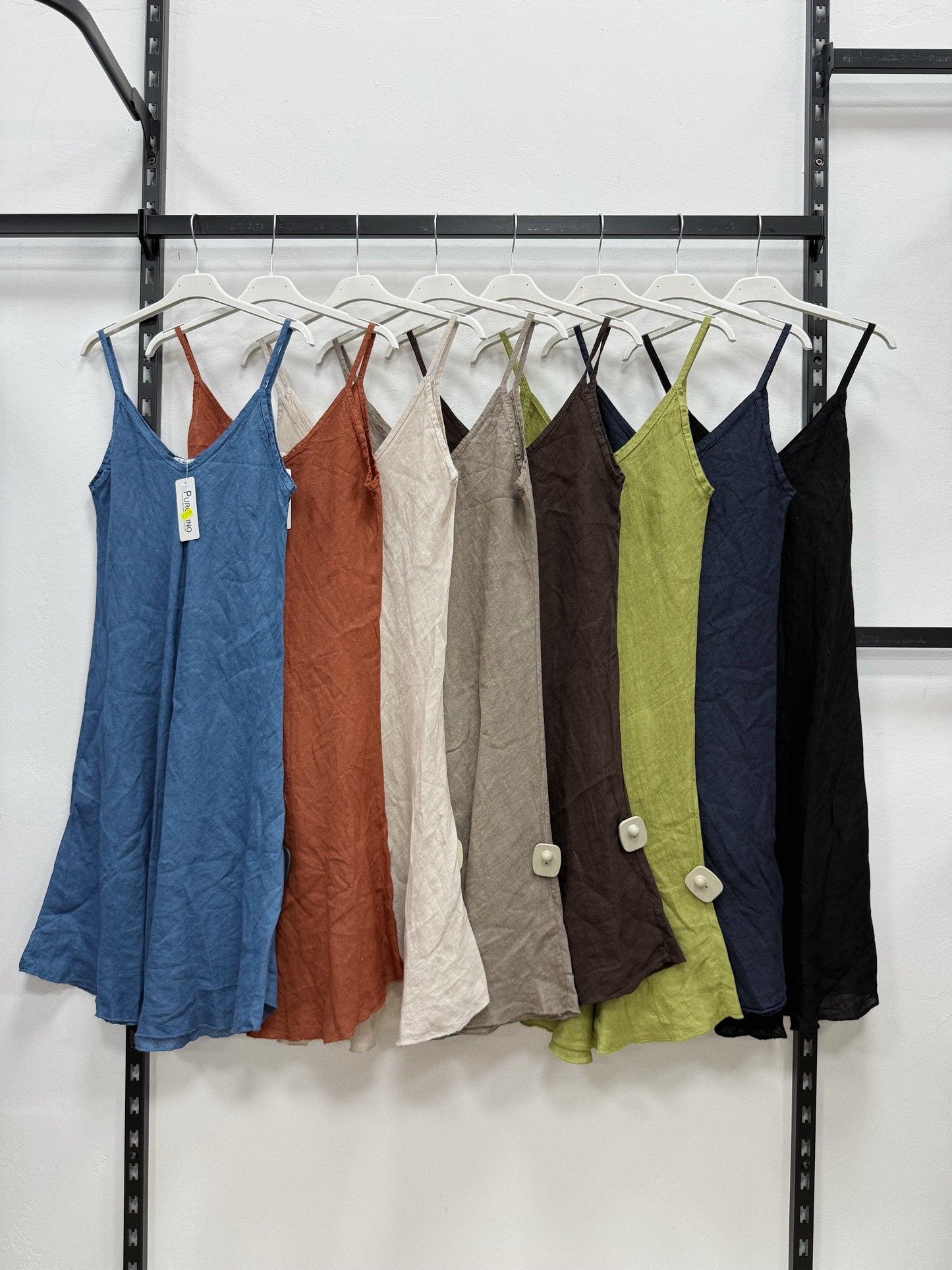 VESTITO 100% DI LINO LUNGHEZZA ALLA GINOCCHIO