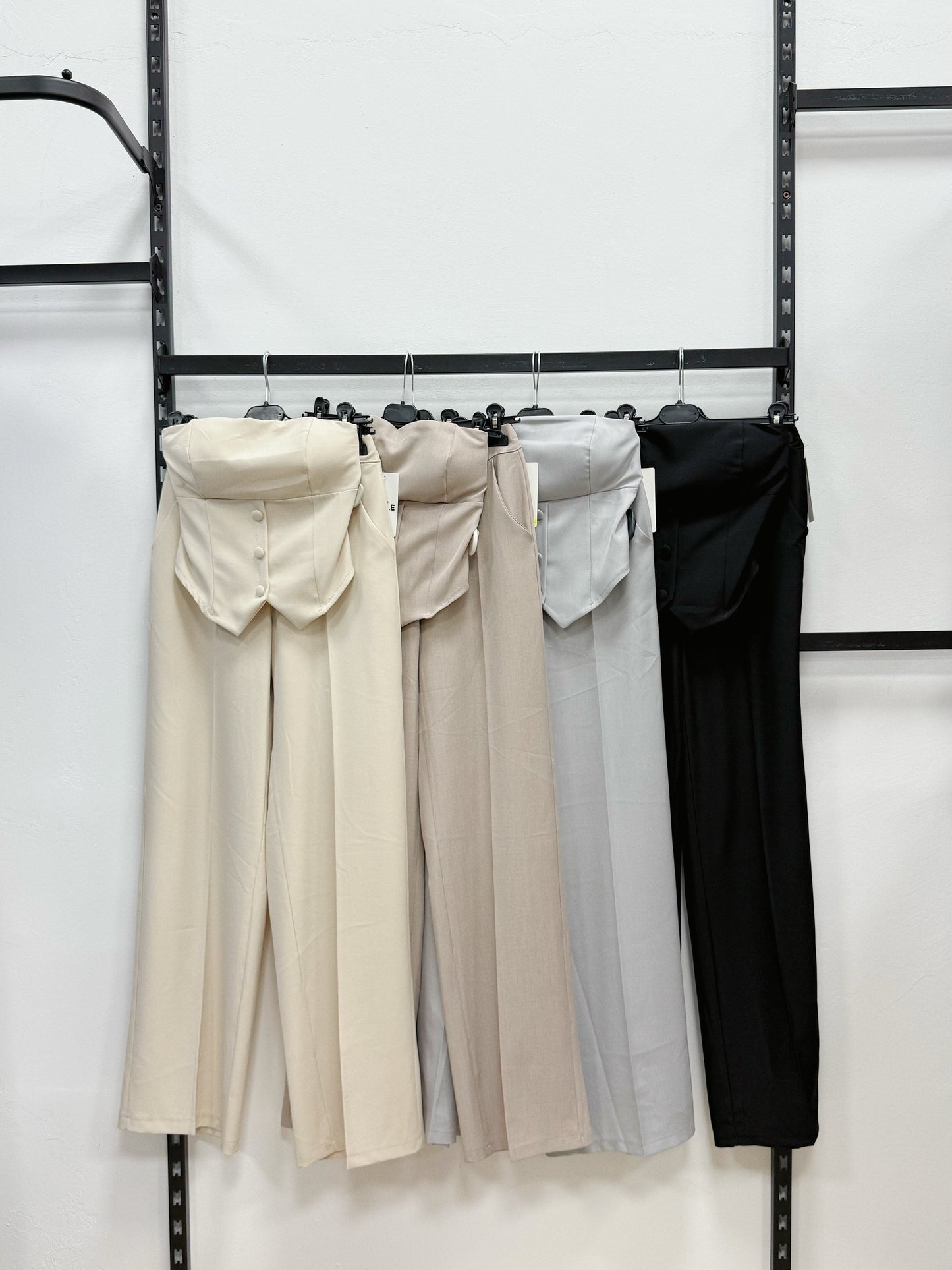 SET TOP A FASCIA E PANTALONE A PALAZZO