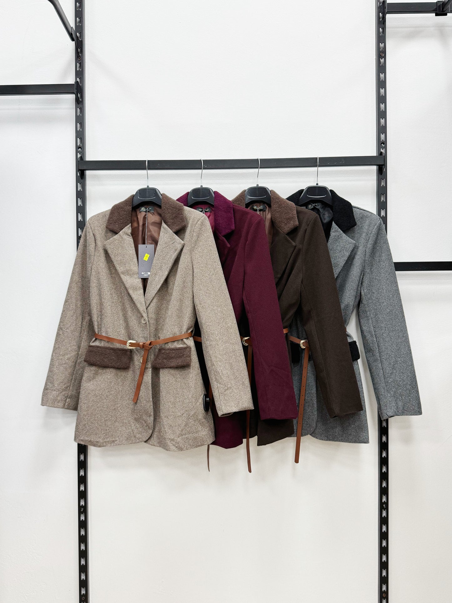 GIACCA IN PANNO CON CINTURA