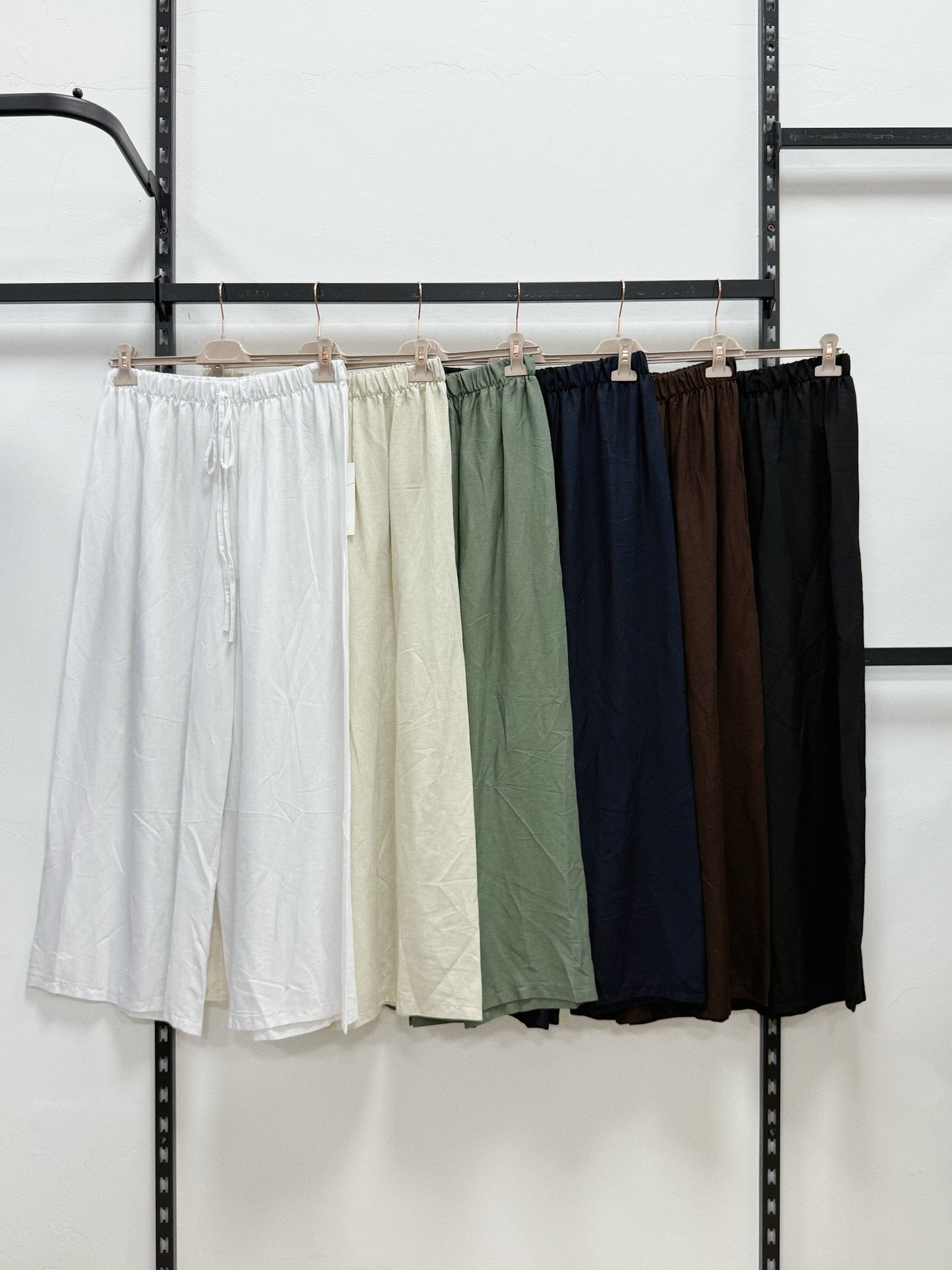 PANTALONE A PALAZZO MISTO LINO TAGLIA CURVY