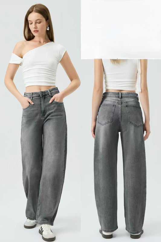 JEANS A BALLON GRIGIO