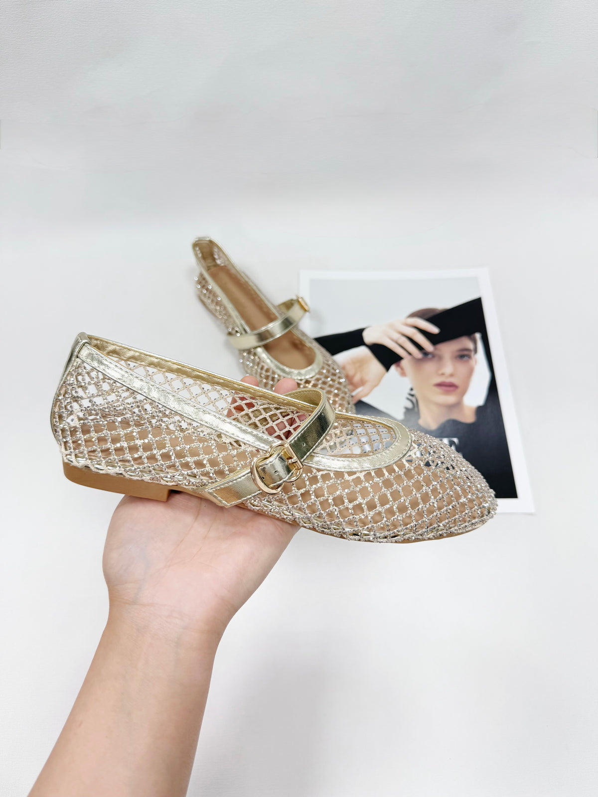 BALLERINE A RETE CON BRILLANTINI