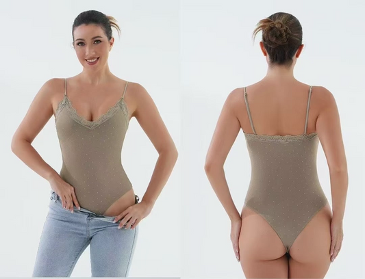 BODY CON BRILLANTINI