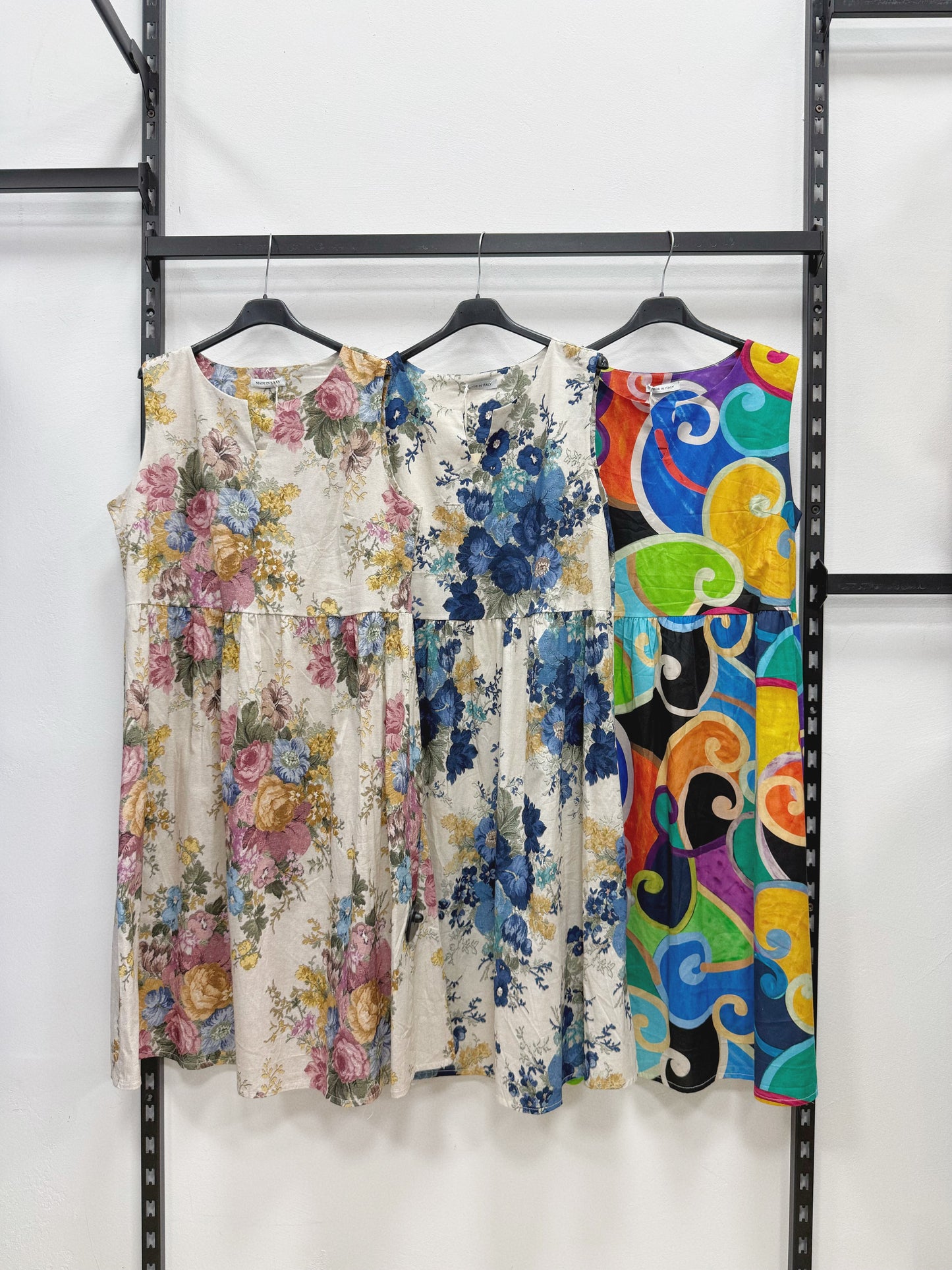 VESTITO 100% DI COTONE A FANTASIA