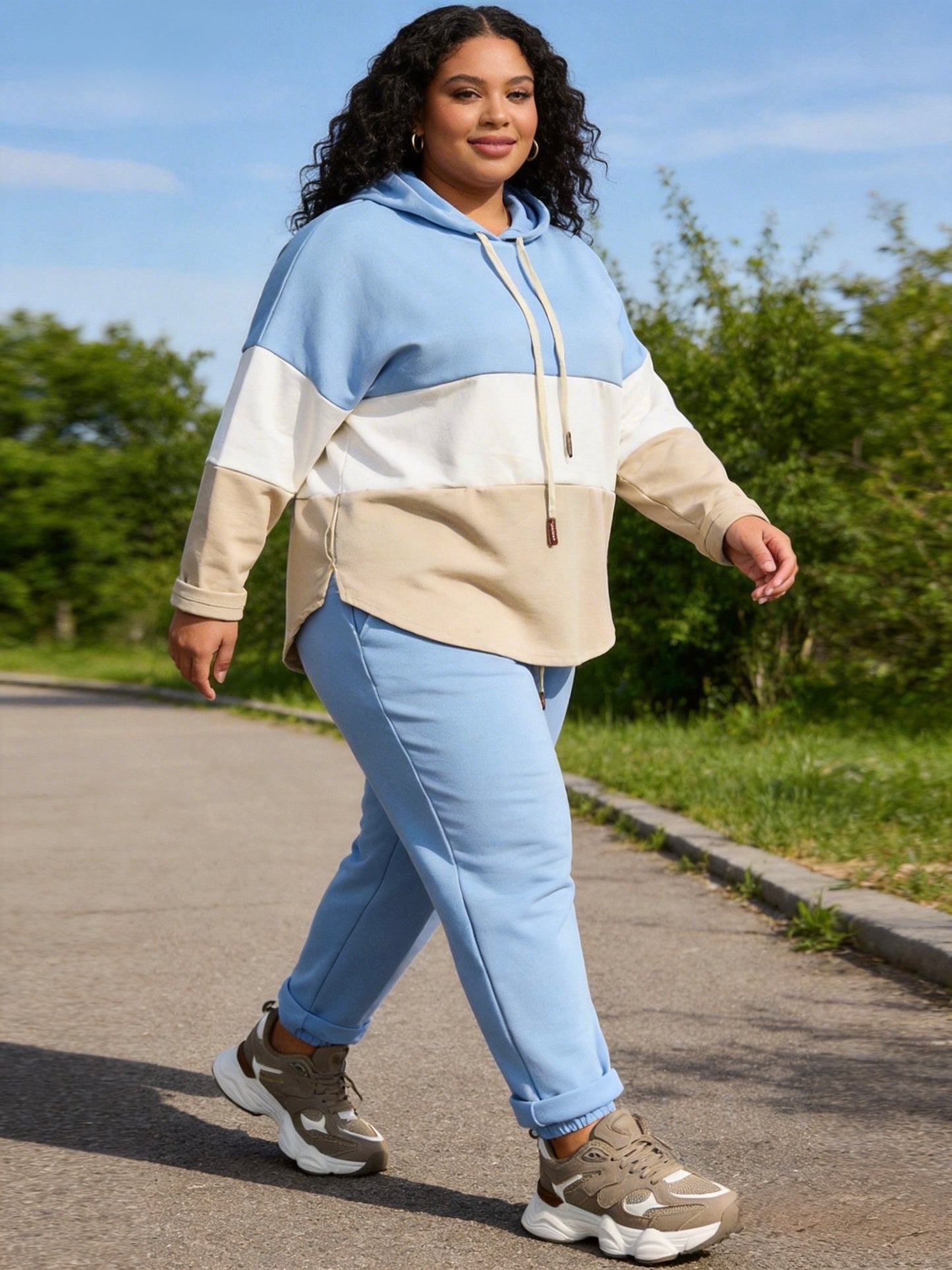 TUTA FELPA E PANTALONE TAGLIA CURVA