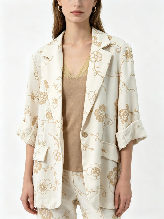 GIACCA CON RICAMATO OVERSIZE