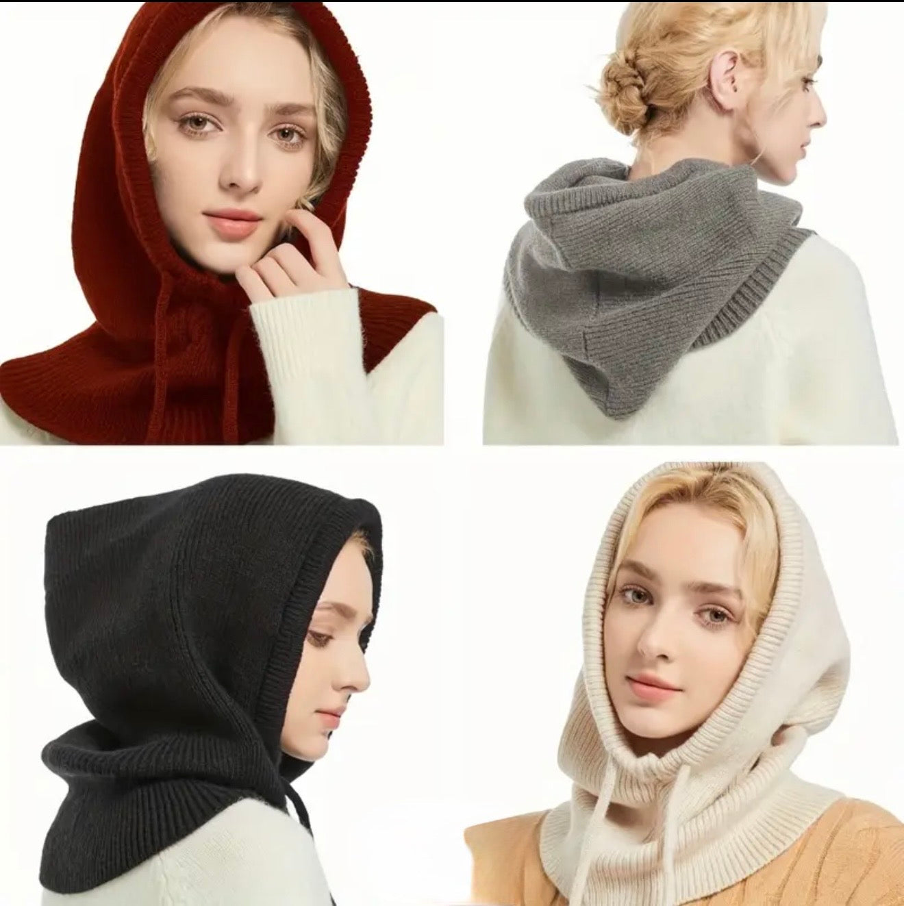 2 IN 1 CAPPELLO CON SCIARPA