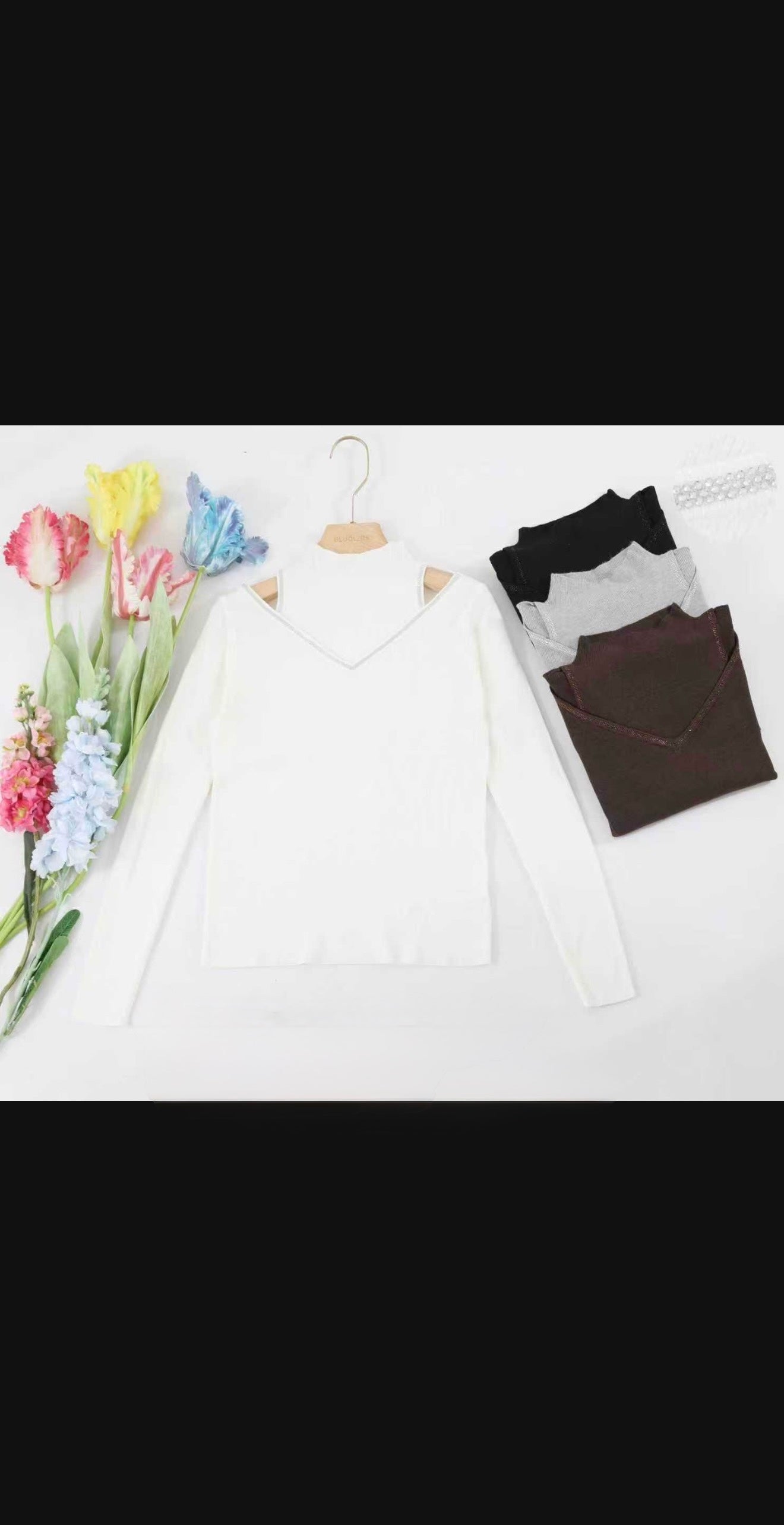 MAGLIERIA A LUPETTO CON BRILLANTINI