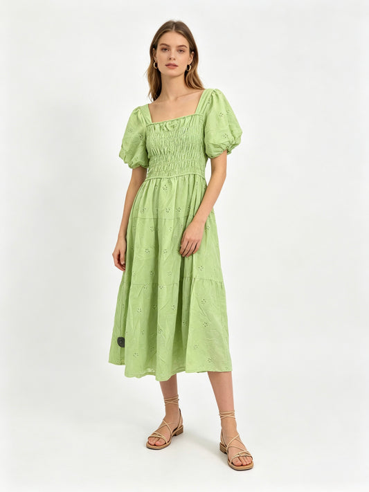 VESTITO LUNGO DI PIZZO SANGALLO