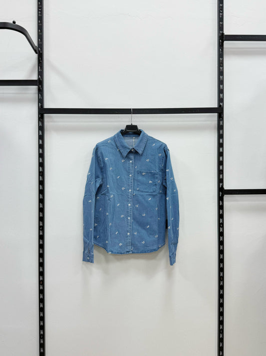 CAMICIA DI JEANS CON RICAMATO
