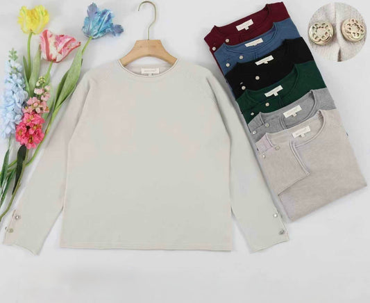 MAGLIERIA SUL POLSINO CON BOTTONI