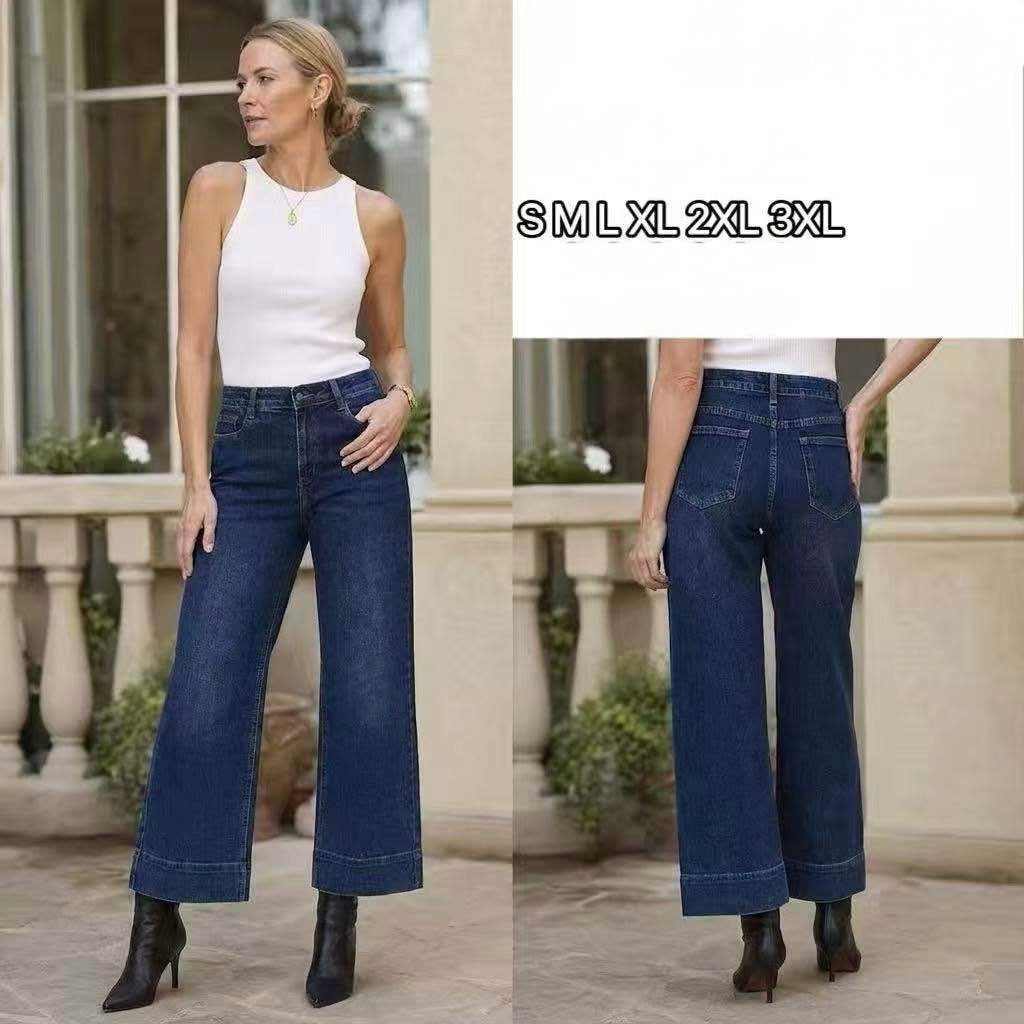JEANS WIDE LEG LUNGHEZZA ALLA CAVIGLIA
