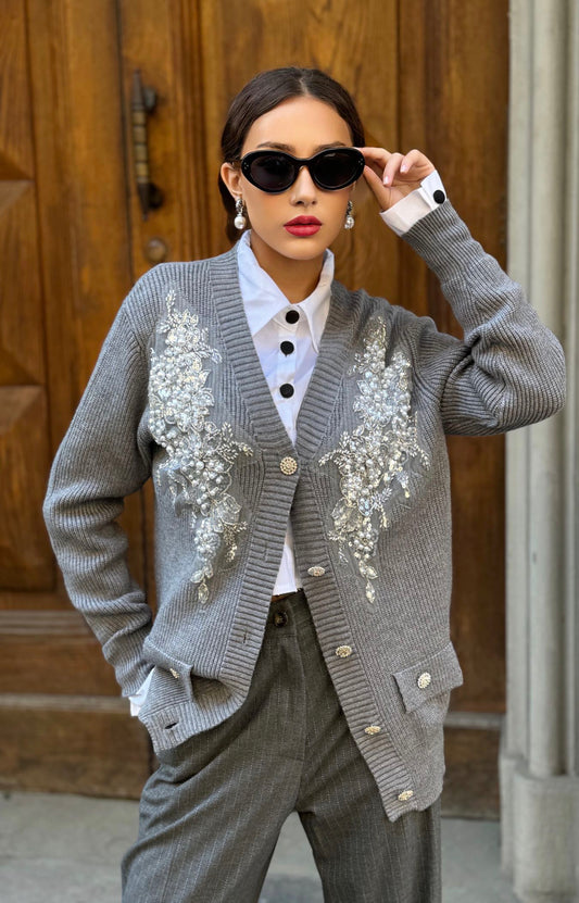 Cardigan con bottoni