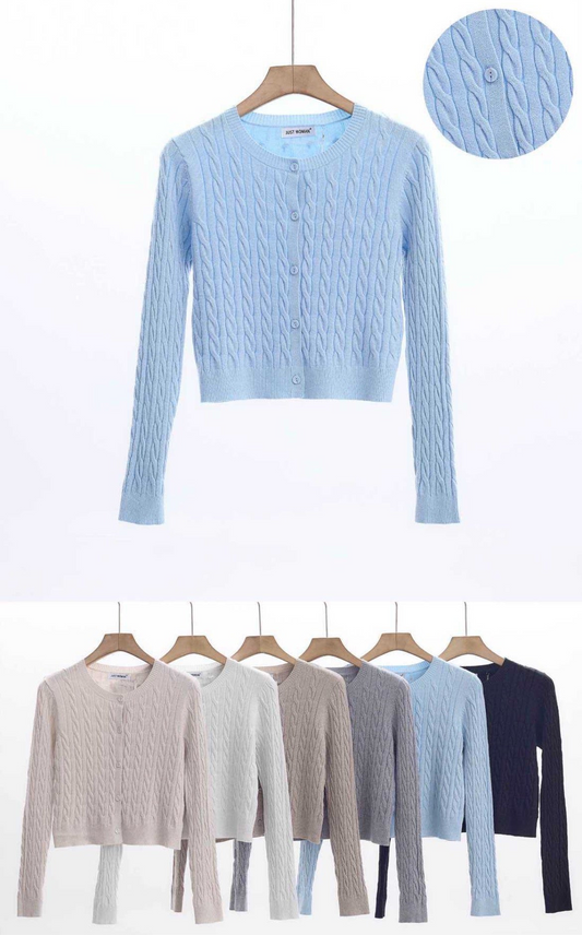CARDIGAN A TRECCIA CON LUREX
