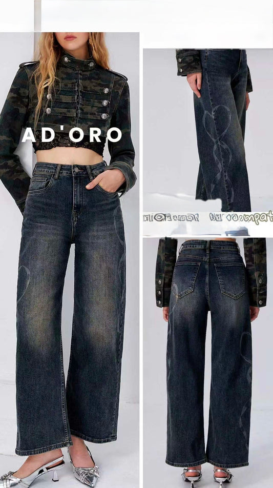 JEANS BALLOON FIT CON DISEGNI
