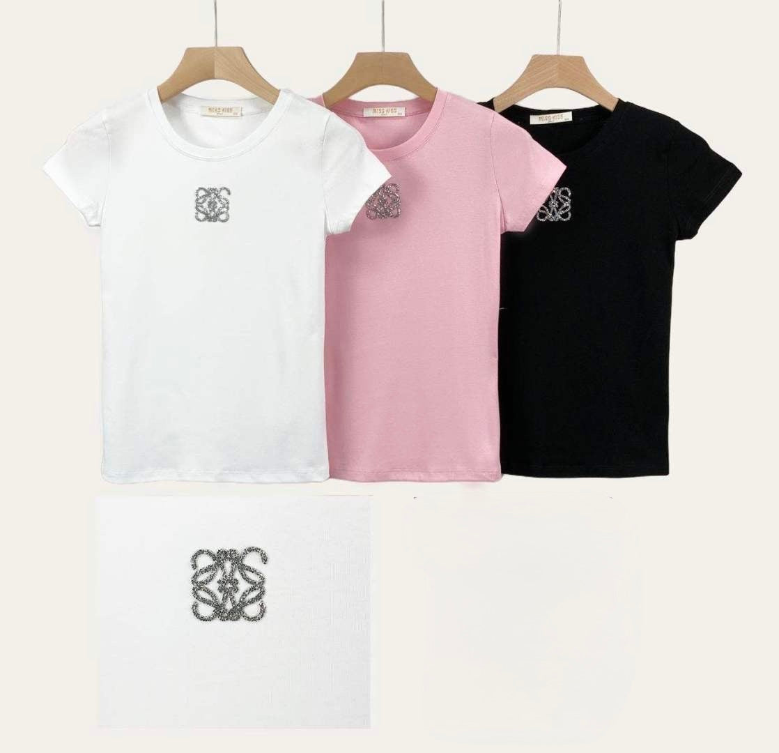 T-SHIRT CON BRILLANTINI