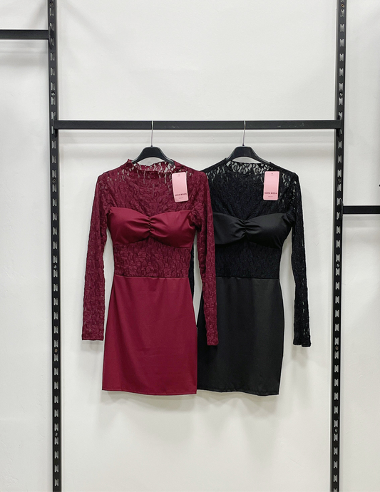 VESTITO CUCITURA IN PIZZO