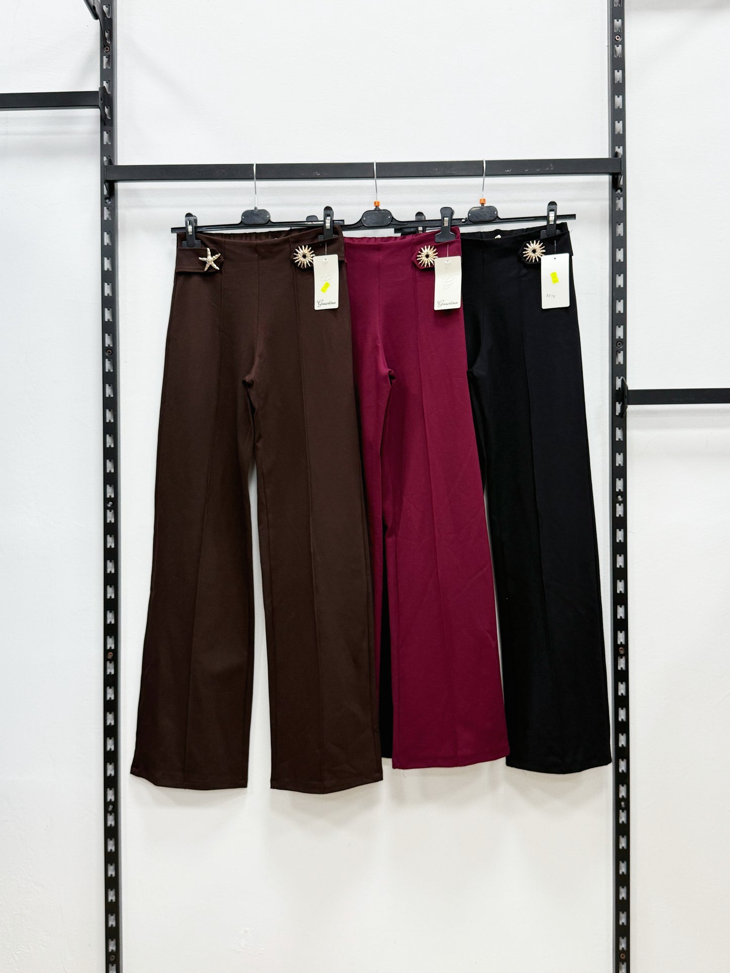 PANTALONE A GAMBE LARGHE E DRITTO