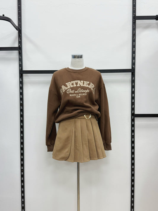 FELPA CON SCRITTA FELPATA