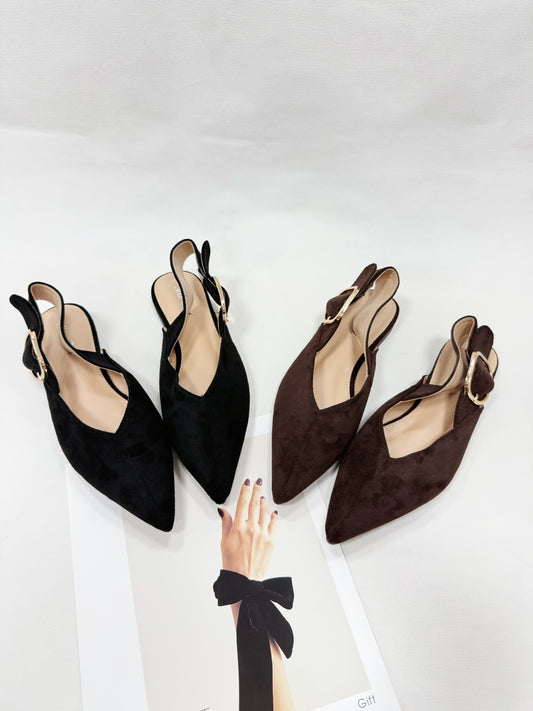BALLERINE SCAMOSCIATE A PUNTA