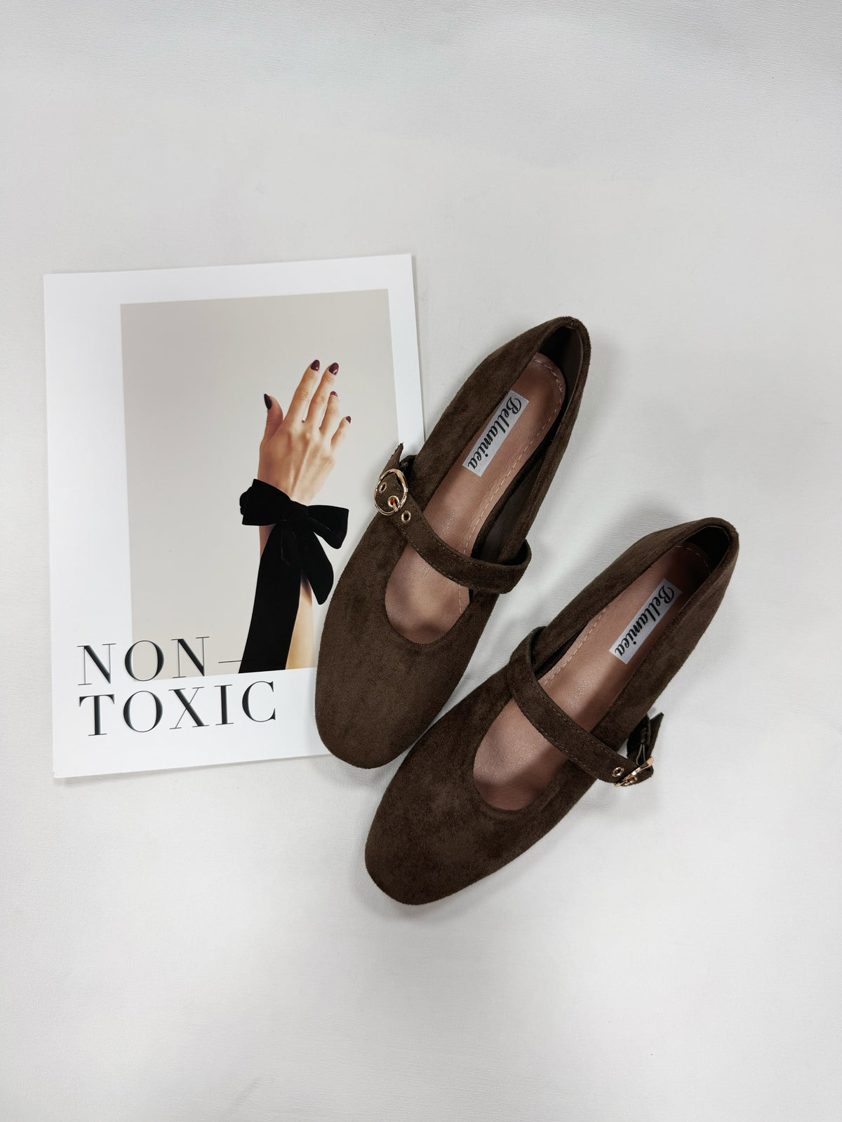 BALLERINE SCAMOSCIATE CON CINTURA