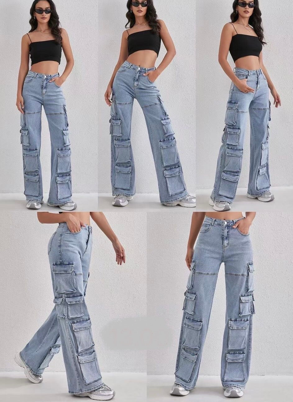 Jeans a cargo