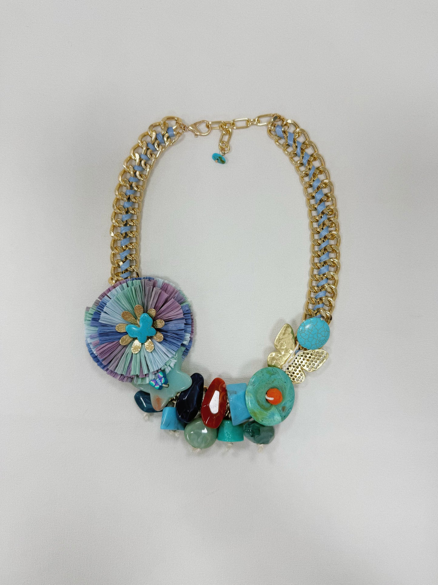 COLLANA A CATENA CON FIORE