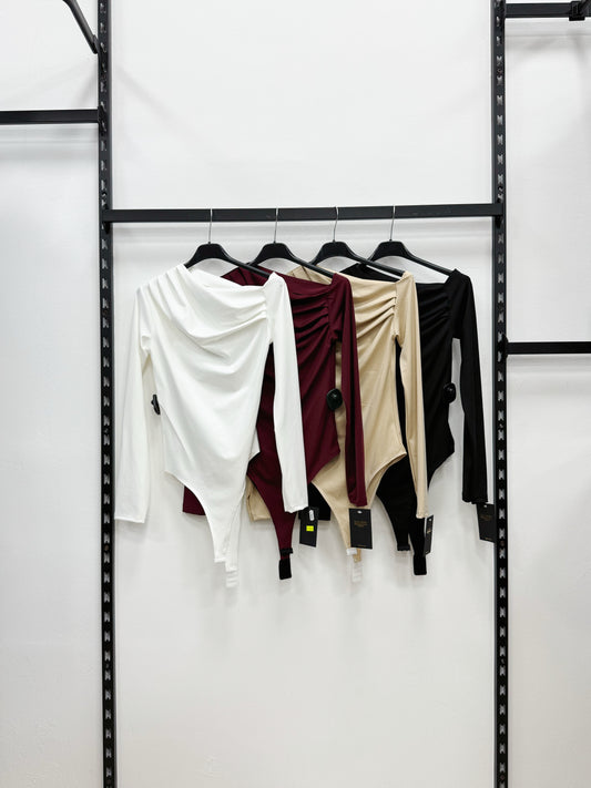 BODY A COLLO SCOPERTO A MANICHE LUNGHE