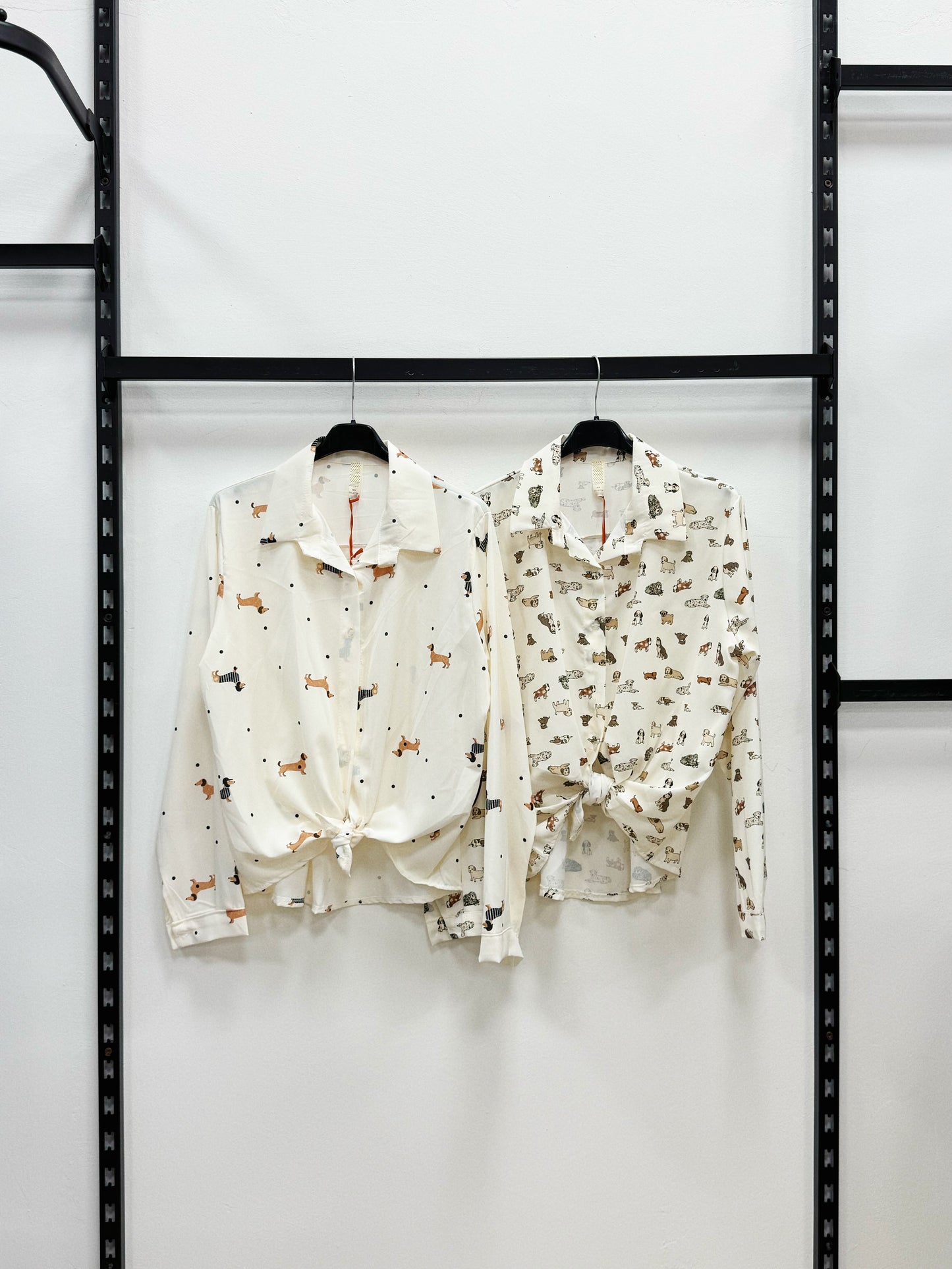 CAMICIA CON DISEGNI CANI