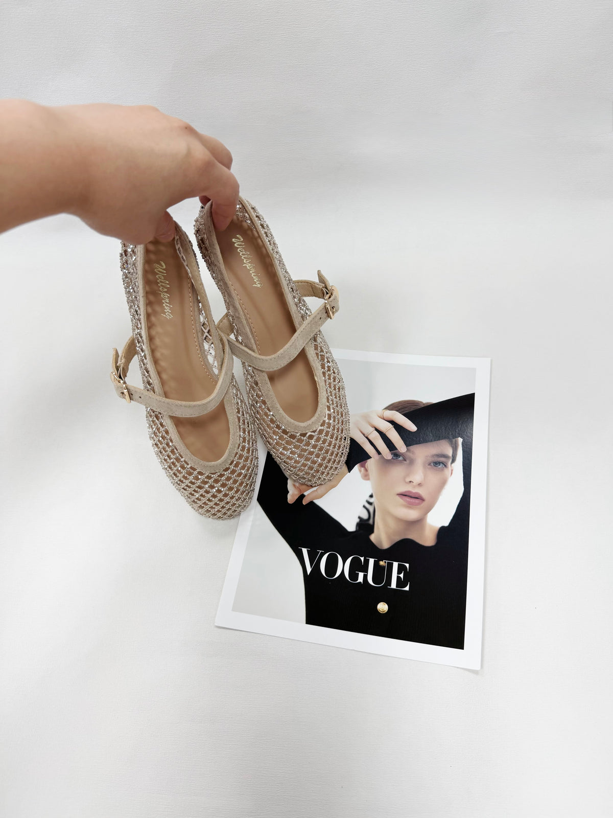 BALLERINE A RETE CON BRILLANTINI