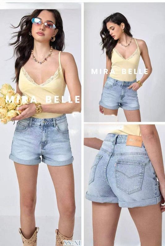 SHORT DENIM CON SVOLTATO