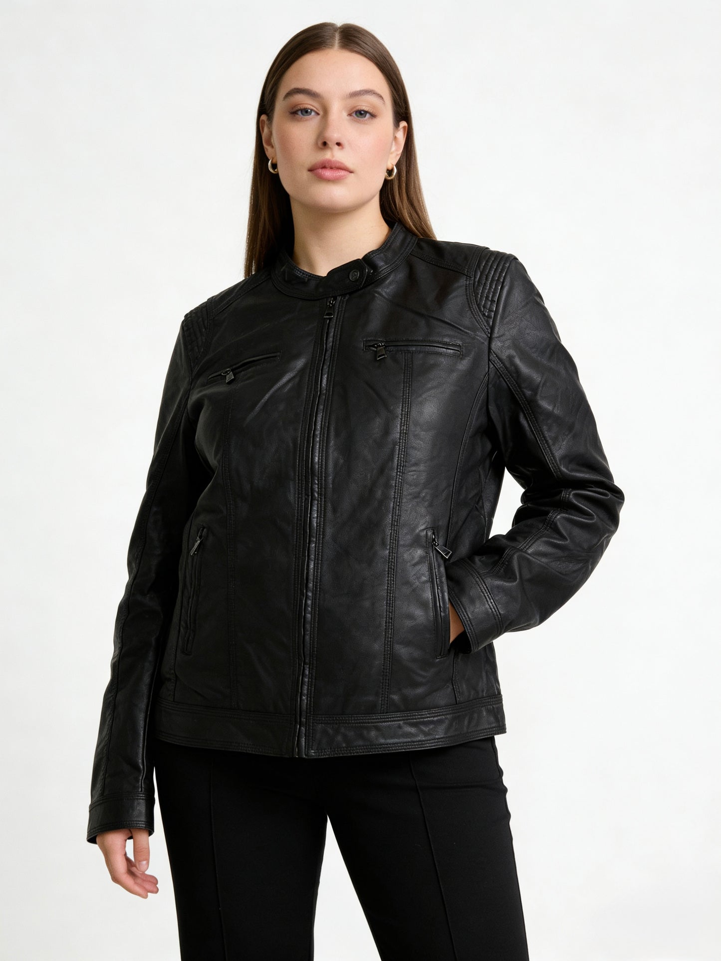 GIUBBOTTO ECO PELLE TAGLIA CURVY