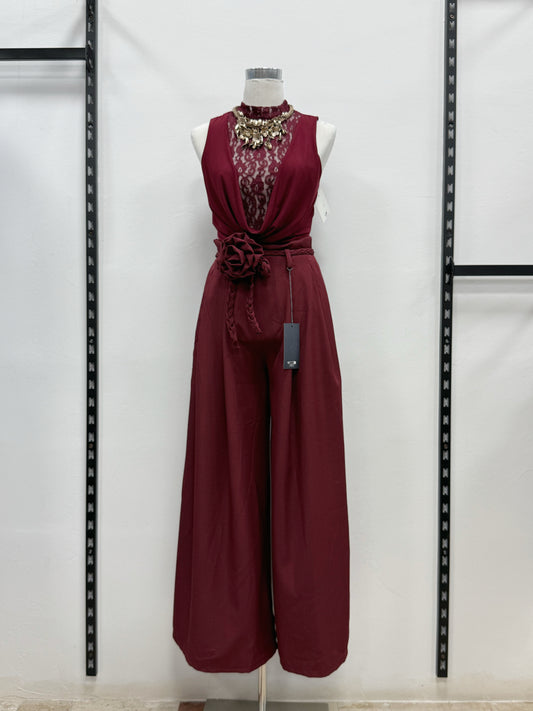 PANTALONE A GONNA CON SPILLA DI FIORE