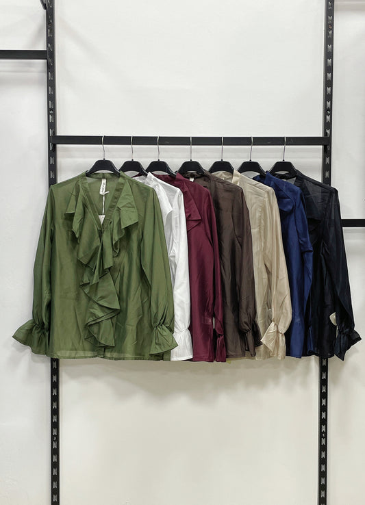 CAMICIA DI TENCEL MANICHE LUNGHE