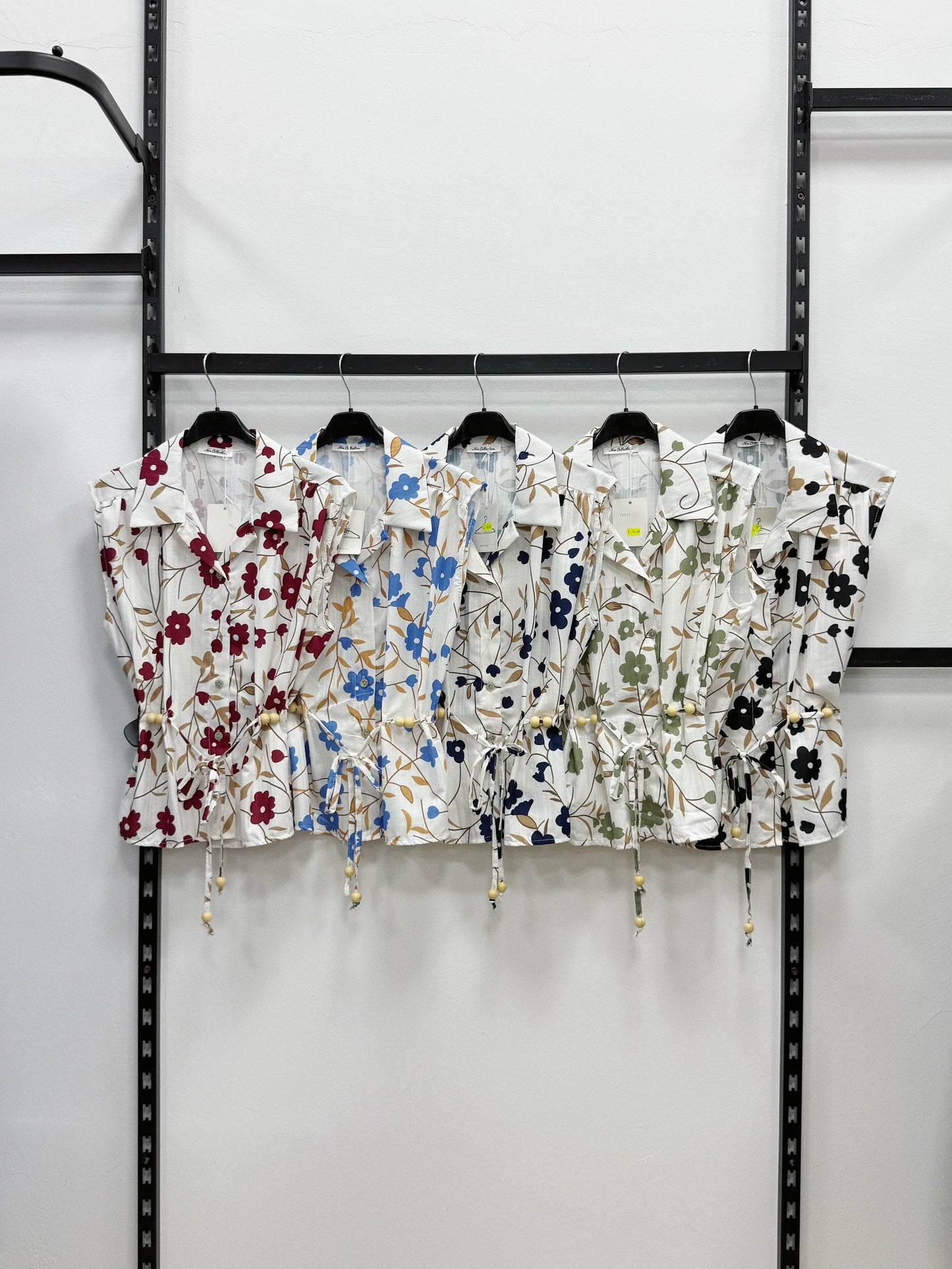 CAMICIA SMANICATE A FANTASIA CON CINTURA