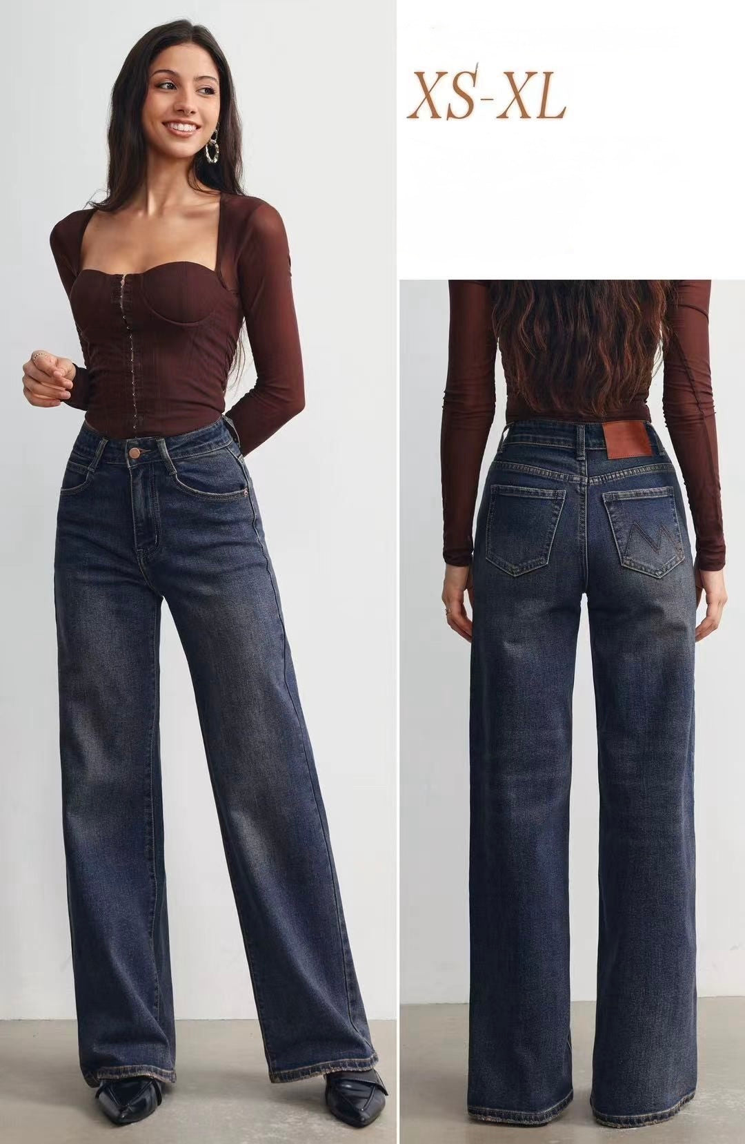 JEANS WIDE LEG LAVAGGIO VINTAGE
