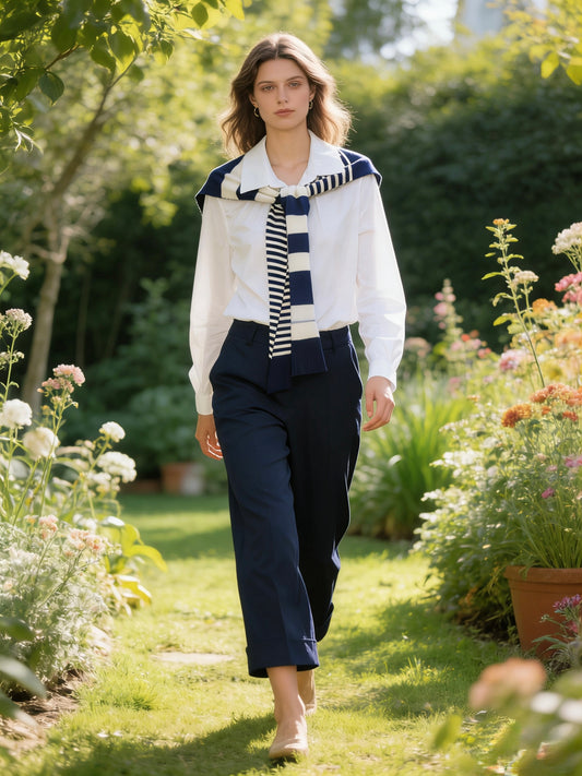 PANTALONE A CAPRI CON SVOLTA