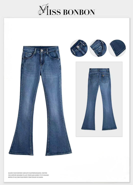 JEANS A ZAMPA DENIM TAGLIA CURVY