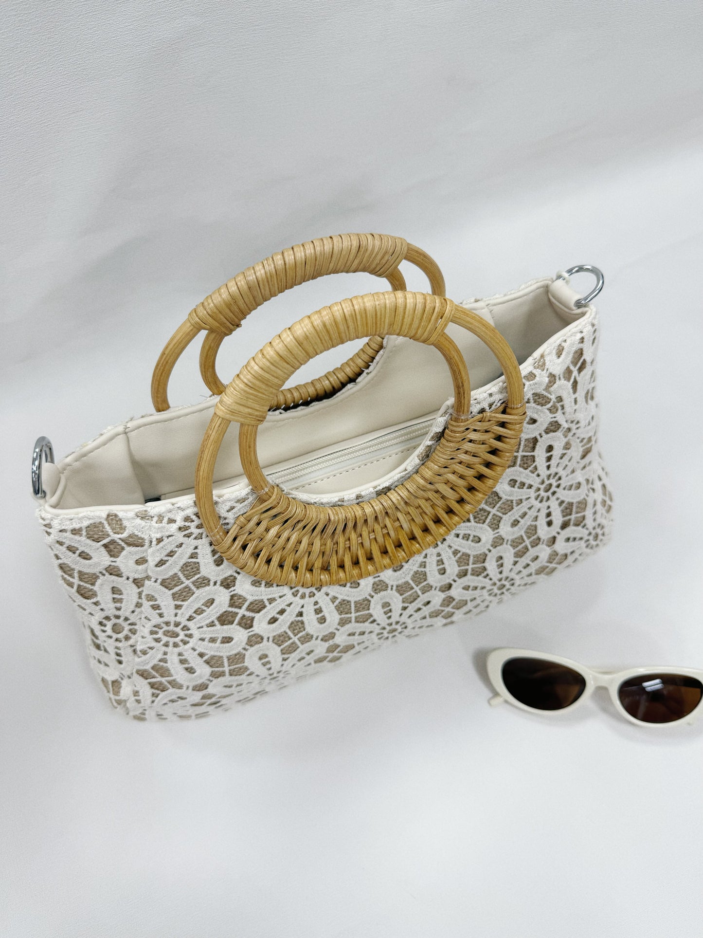 BORSA PIZZO SANGALLO MANIGLIA IN LEGNO