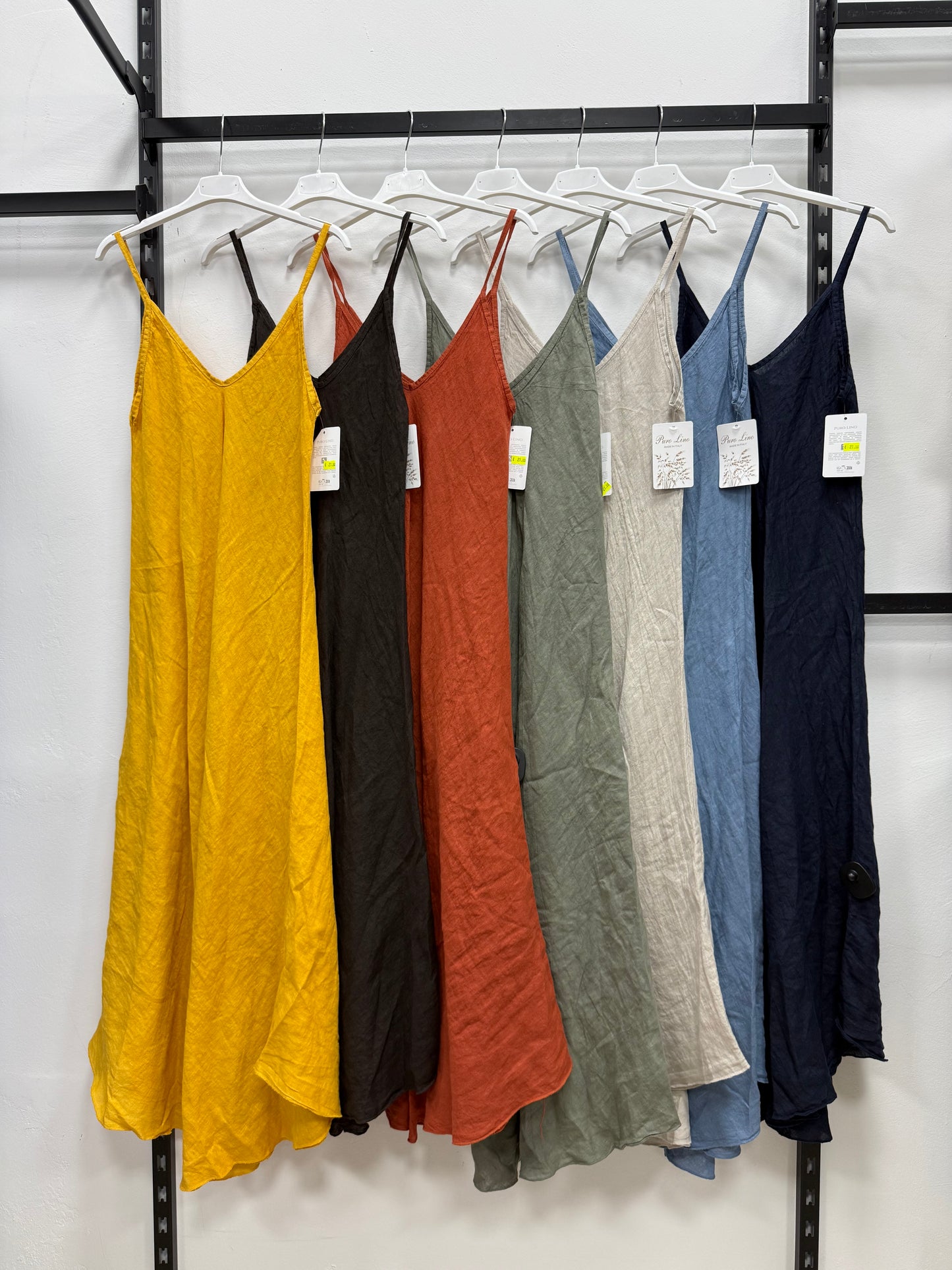 VESTITO LUNGO 100% DI LINO