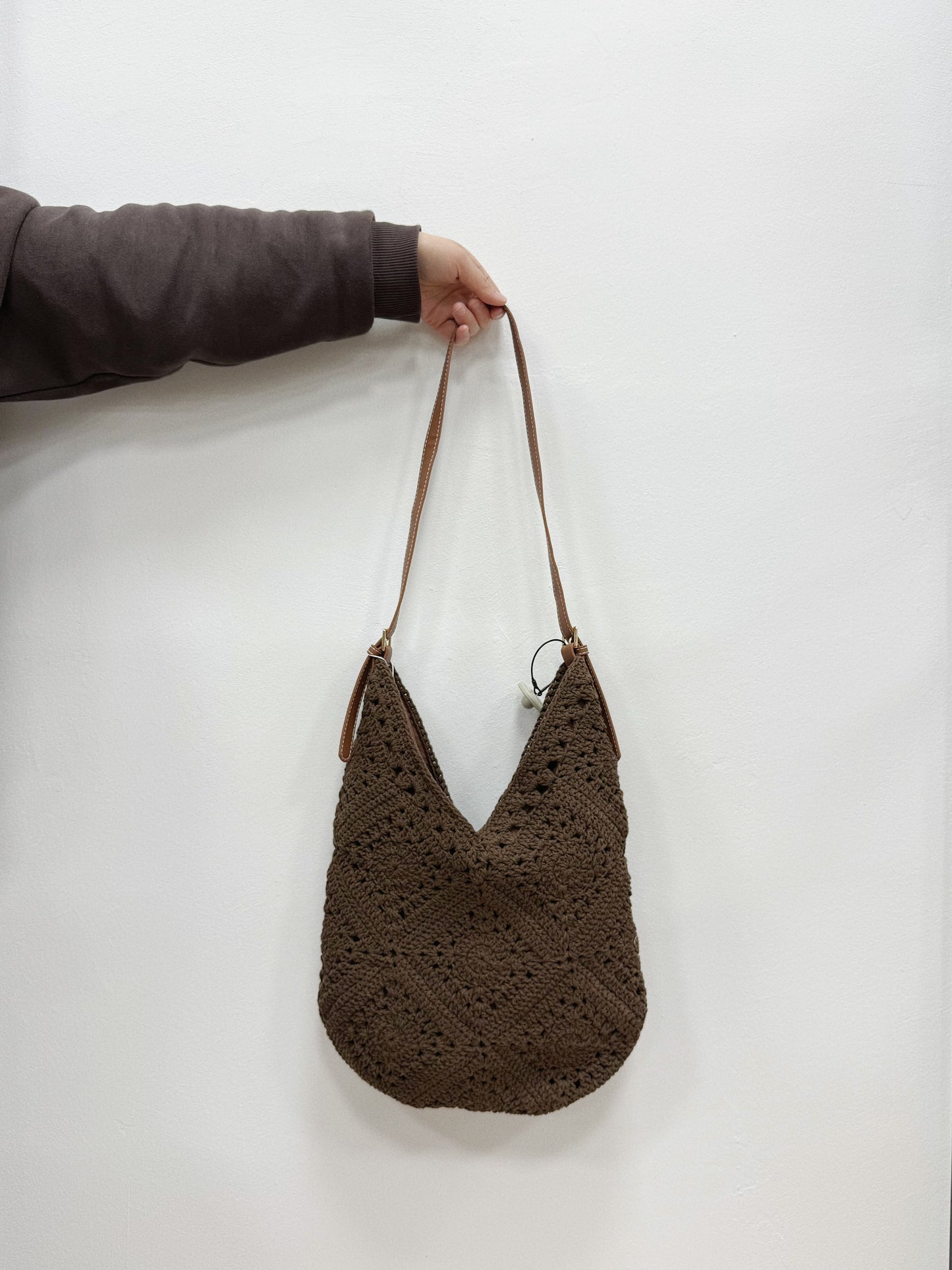 BORSA DI PAGLIA INTRECCIATA A MANO